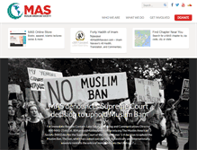 Tablet Screenshot of muslimamericansociety.org